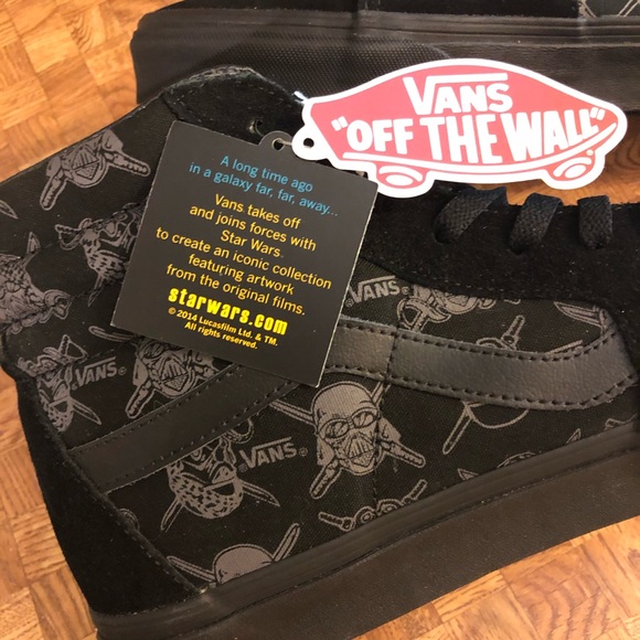 Rare Star Wars Vans Sk8-Hi Darth Vader Darkside - Picture 5 of 8